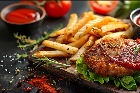 Saftige Burger frisch zubereitet – mit hochwertigen Zutaten, vollem Geschmack und perfekt für den Genuss bei S-FACTORY in Meppen.